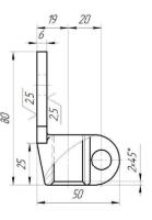 160 кВА зажим контактный НН (литьё DIN, М16х2,0)