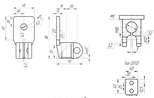 160 кВА зажим контактный НН (литьё DIN, М16х2,0)