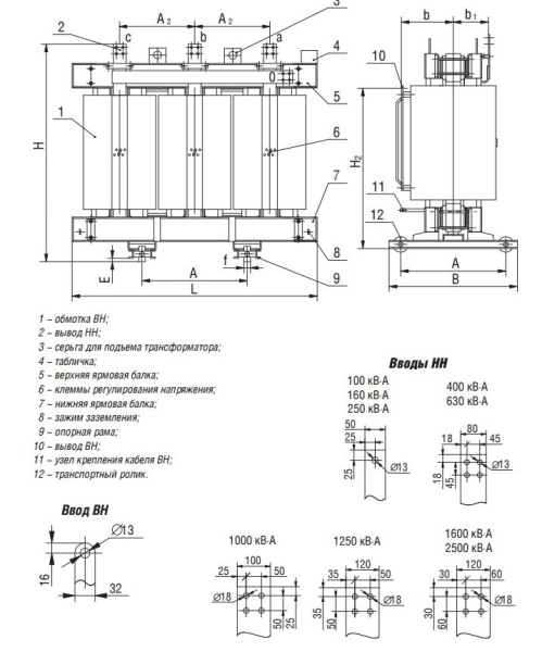 ТСГЛ 100/10/0,4 У/Ун-0 У3 трансформатор