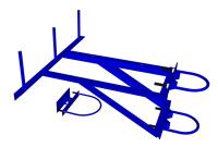 Комплект крепления разъеденителя РЛНД и привода ПРНЗ-10 на дер. столб